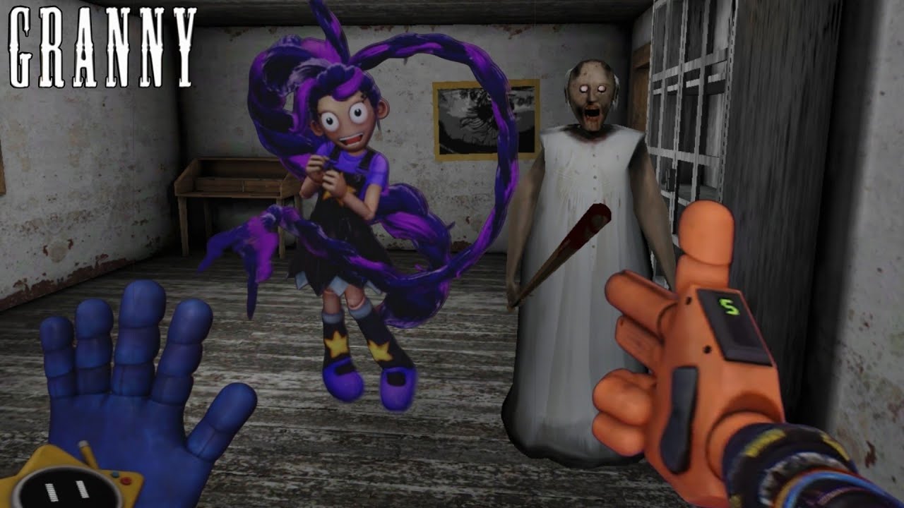 Using Grabpack on Granny with Lily Lovebraids in Granny 1 Update Gmod