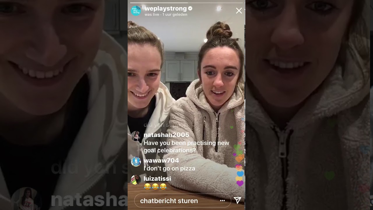 Live instagram video with Lisa Evans and Vivianne Miedema (English)