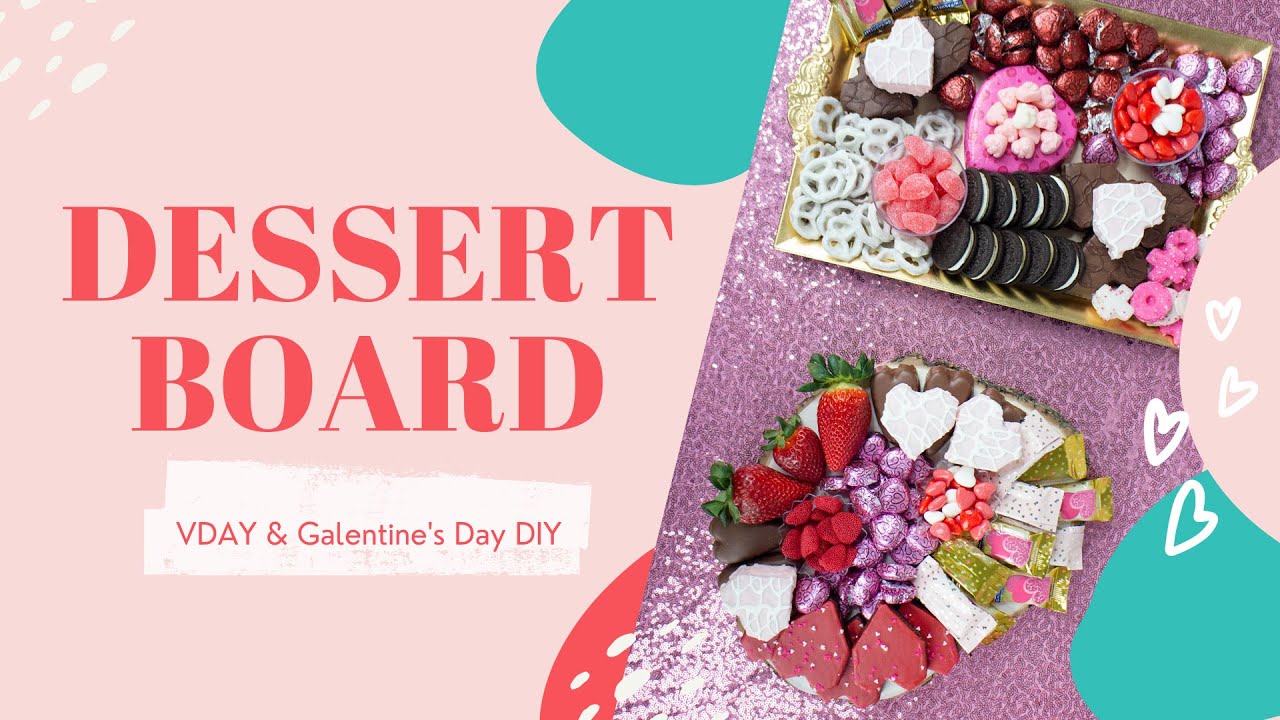 Cute Valentine's Day Dessert Candy Charcuterie Board DIY 💕 | BalsaCircle.com