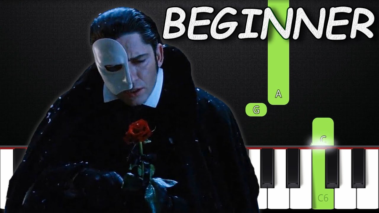 The Phantom Of The Opera | BEGINNER Piano Tutorial + SHEET MUSIC by Asllen