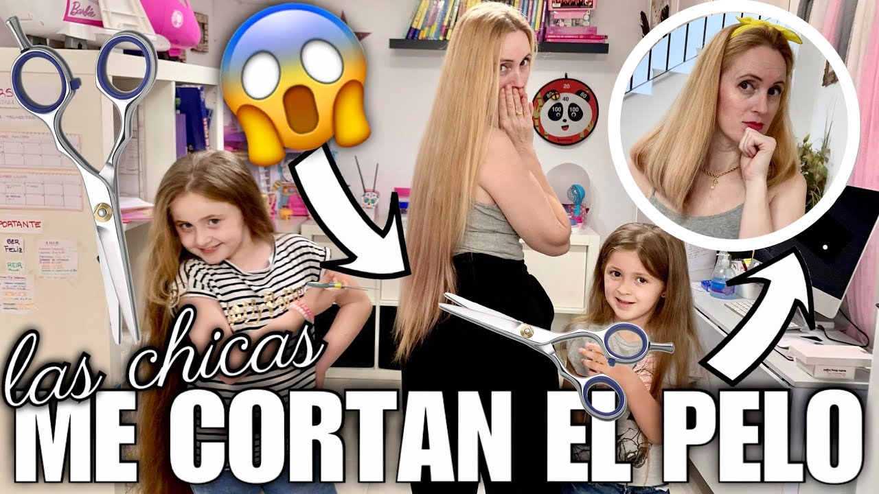 MIS HIJAS me CORTAN el PELO | Familia panda
