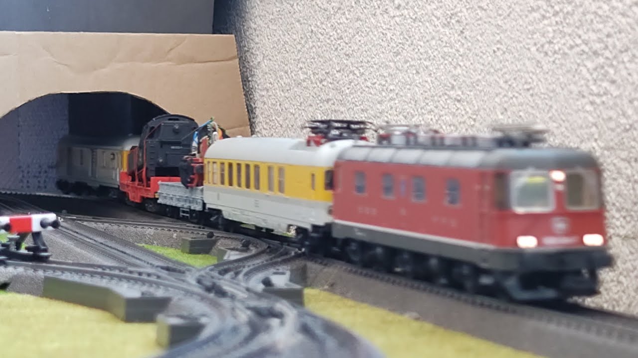 Märklin Re6/6 überführt Einzelteile der Br81 + Testfahrt der Renovierten Br81