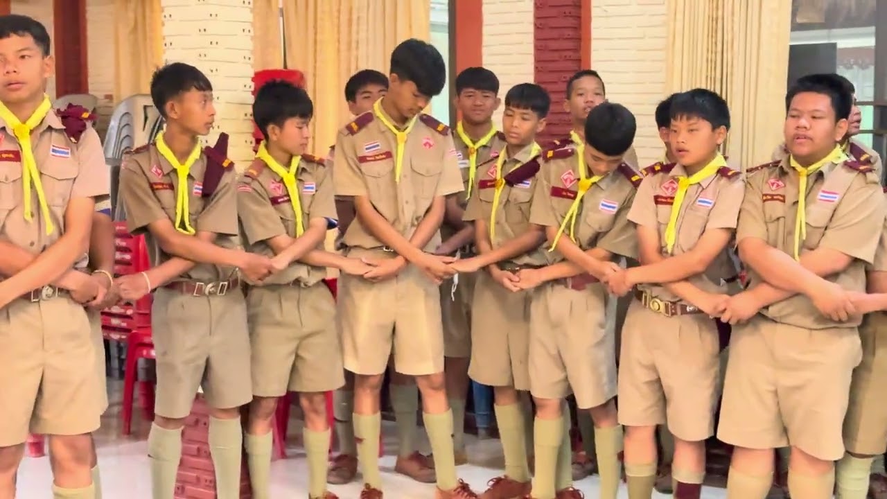 เสียงเพลงสามัคคีก่อนลาจากค่ายลูกเสือ 