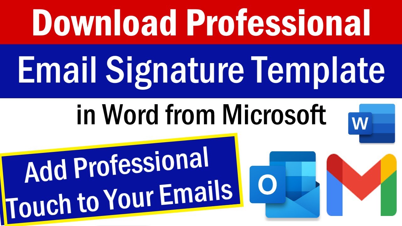 Email Signature Gallery | How To Create an Email Signature | Email Signature Templates Free Download