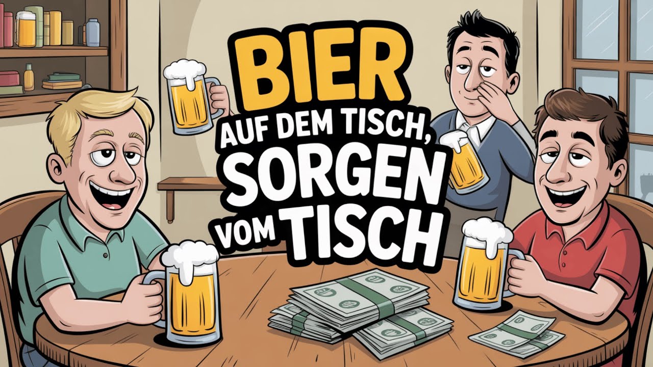 Bier auf dem Tisch, Sorgen vom Tisch – Abschalten nach einem langen Tag | Trinklied