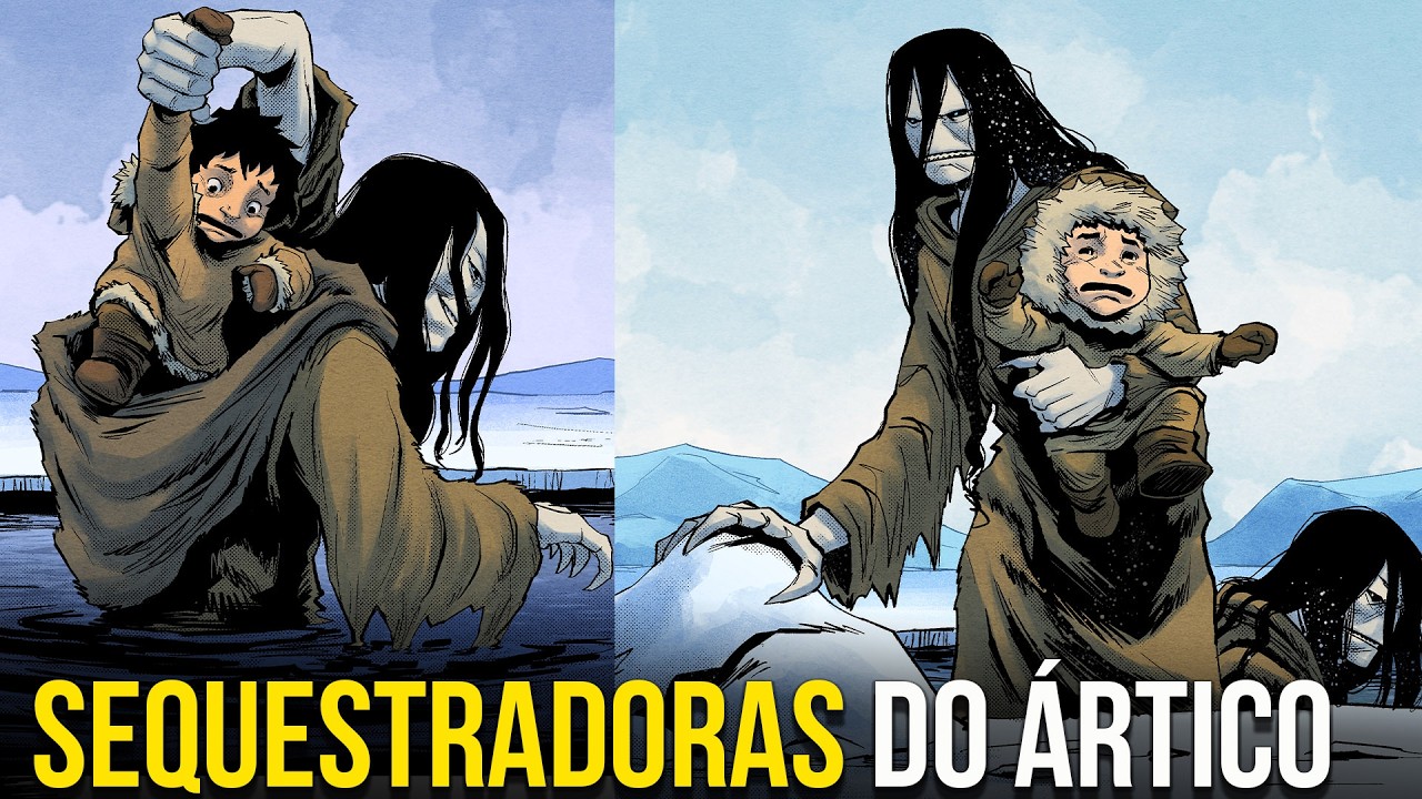 As ASSUSTADORAS Criaturas do Gelo Sequestradoras de Crian&ccedil;as &ndash; Qalupalik &ndash; Folclore Inuit