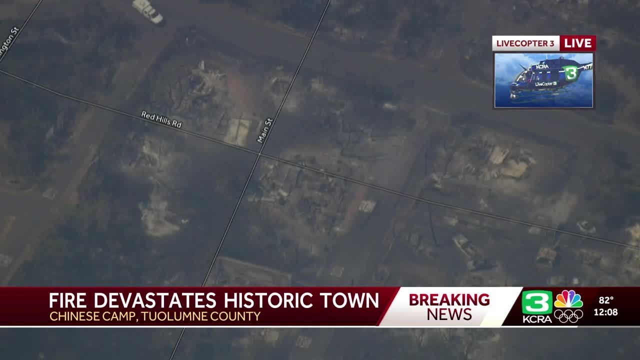 Chinese Camp aftermath after 6-5 Fire rips through it