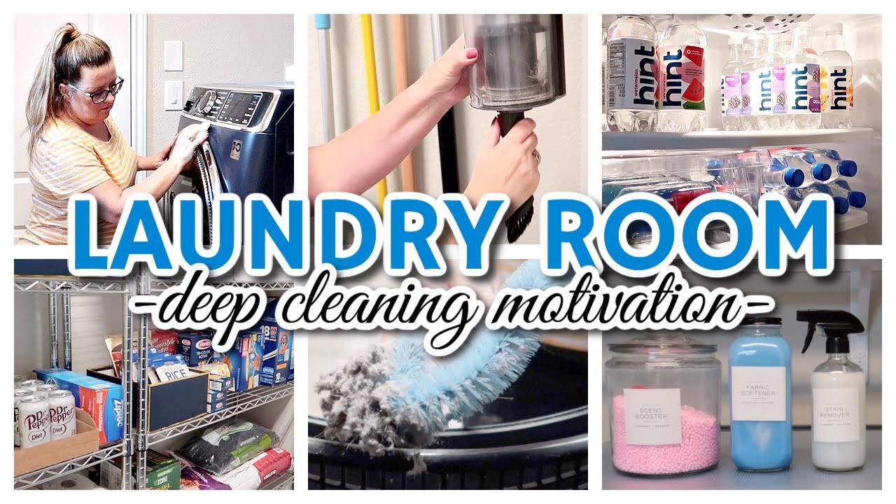 ULTIMATE LAUNDRY ROOM DEEP CLEAN // ROUTINES FOR A CLEAN HOME // MOM TO MOMS