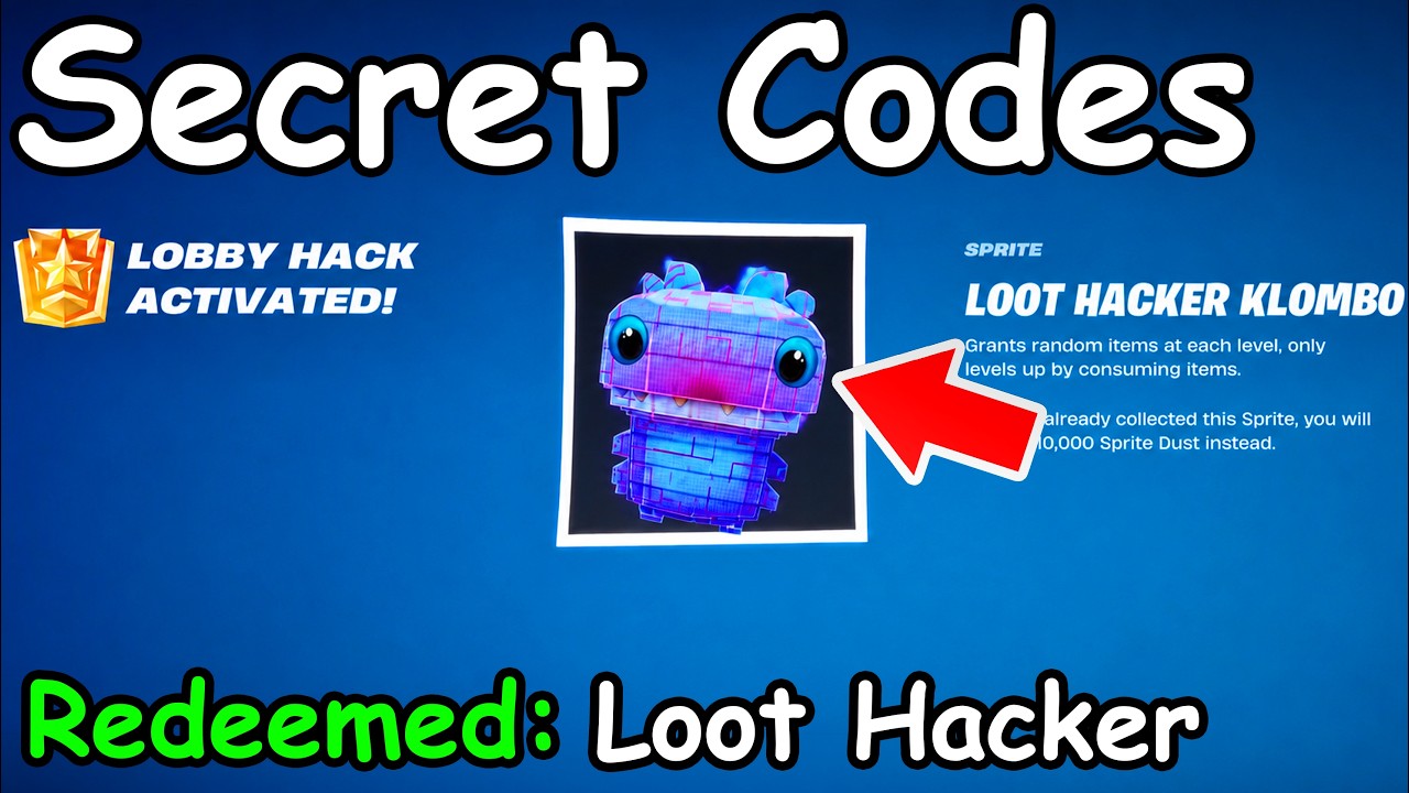 Новый Loot Hacker Klombo &mdash; имба в Fortnite, 4 сезон! Коды на спрайт! (Новые секретные коды)