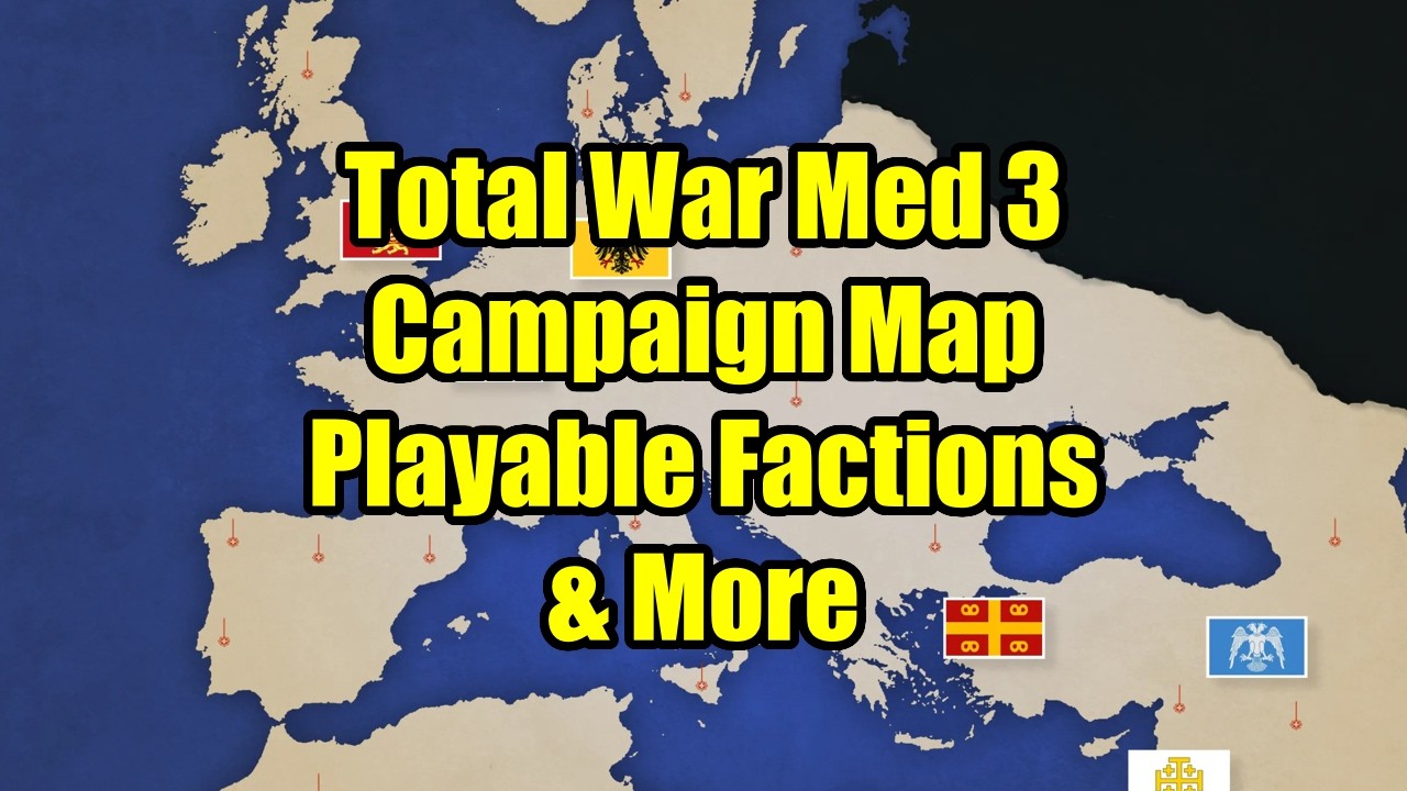 HUGE NEWS - Campaign Map, Playable Factions & More - Total War Medieval 3
