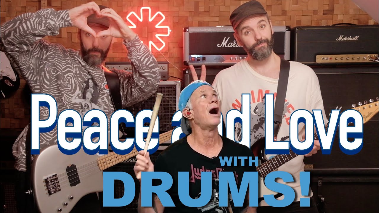 Peace And Love - RHCP Bass and Guitar cover (with Chad's drumtrack)