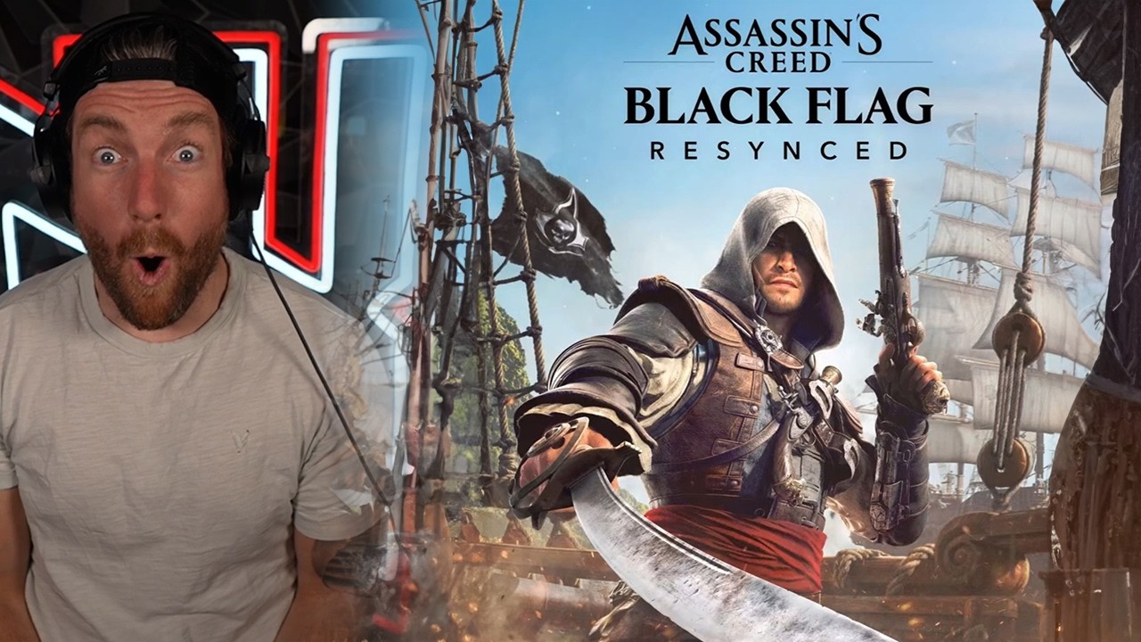 Официальный анонс Assassin's Creed Black Flag Resynced (реакция Ink)