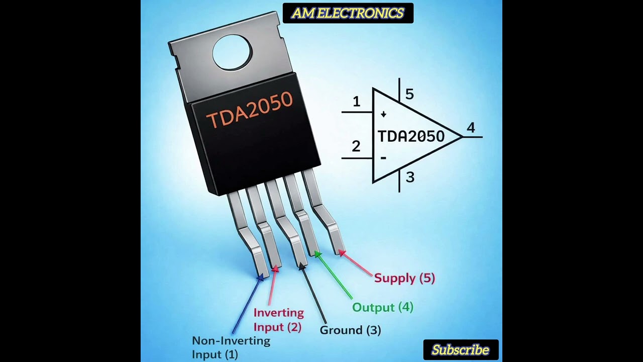 TDA2050 PIN OUT #eletronics #technology #circuit#mosfet 