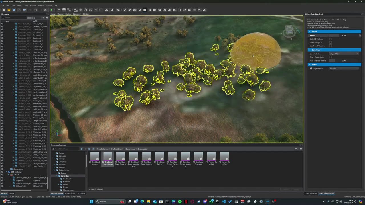 Arma Reforger Tools: Custom Generators and the object brush