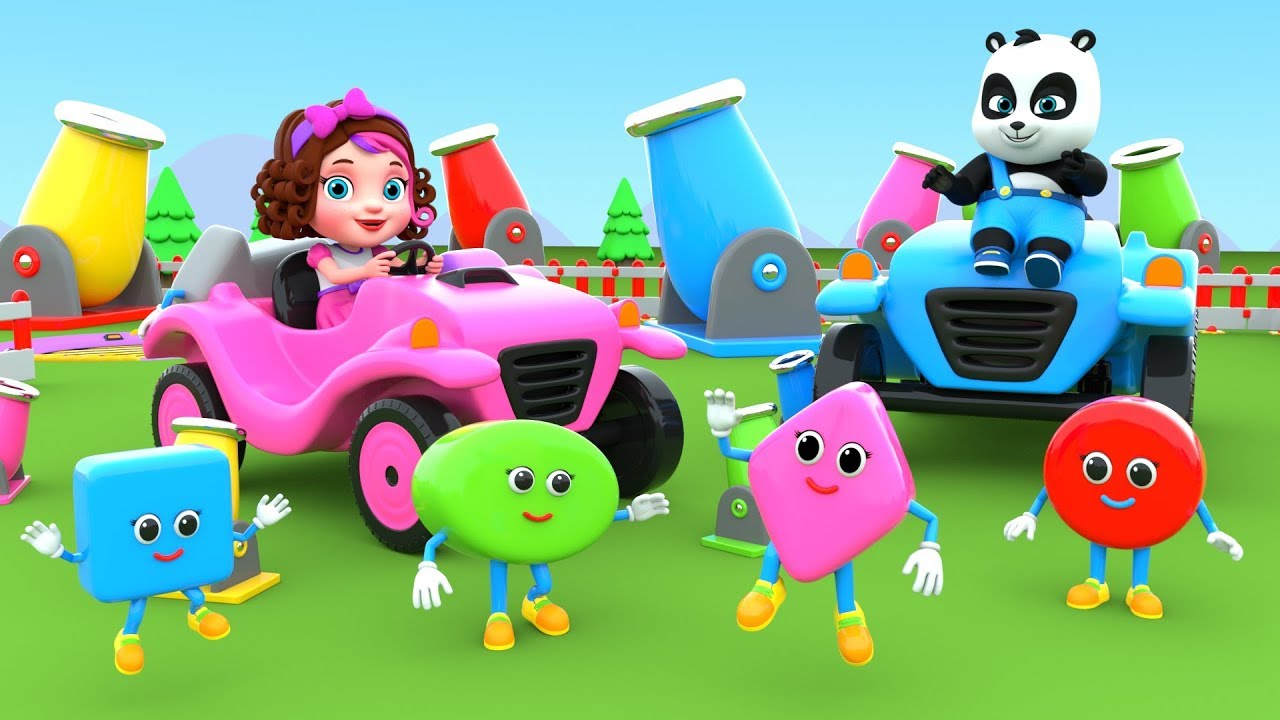 Pinky and Panda Play with Shapes