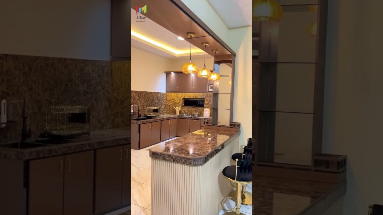 OPEN CONCEPT LUXURY KITCHEN DESIGN | I-Zay Home #kitchen #kitchendesign #shorts