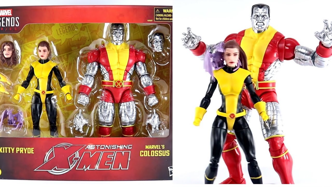 Новые фигурки Marvel Legends Series X-Men Китти Прайд и Колосс в руках (фотографии предоставлены ...