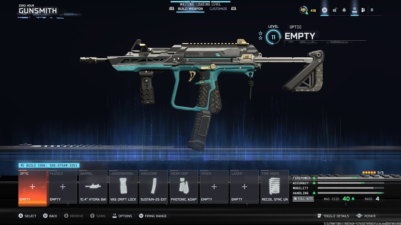 CoD BO7 Black Ops 7 & Warzone - Blueprint - SMG - MPC-25 - Zero Hour - Weapon Inspect