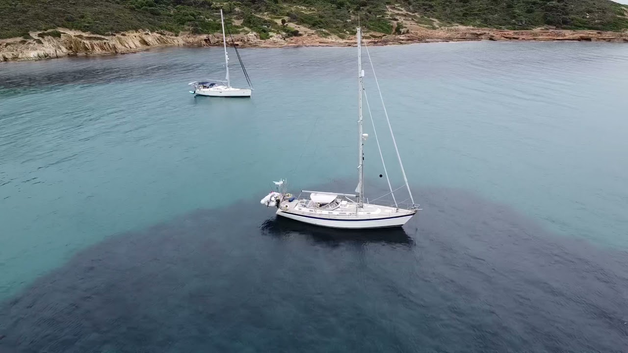 Milky Way en Dutch Osprey ten anker Teulafa Sardinië september 2021
