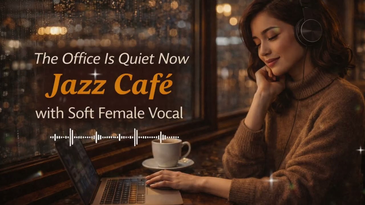 The Office Is Quiet Now ☕ Jazz Café with Soft Female Voice