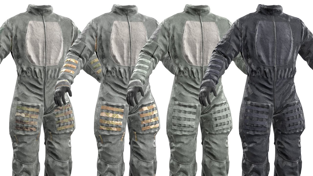 MILITARY Game Ready Fort Fortres Frag Suit 3D Model