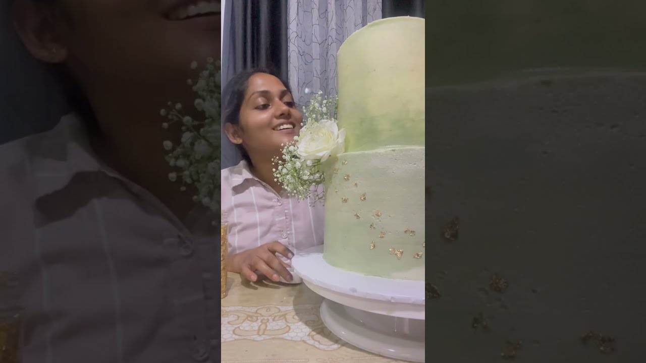 මගේ පලවෙනි wedding cake එක.වැඩේ හරි ගියාද?😱🥹@Lesiyenhadamu #trending #viralvideo #subscribe #cake