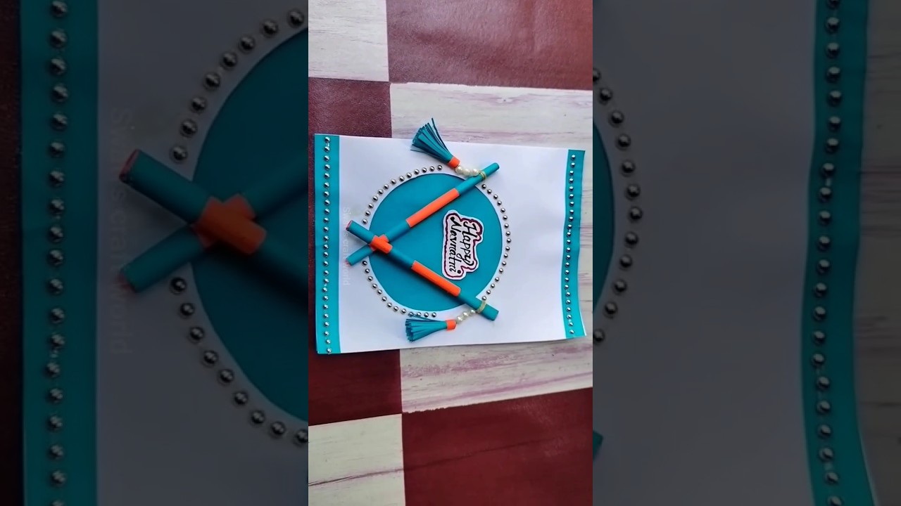 Navaratri card making ideas/Navaratri card with paper/Navratri craft ideas 2023 