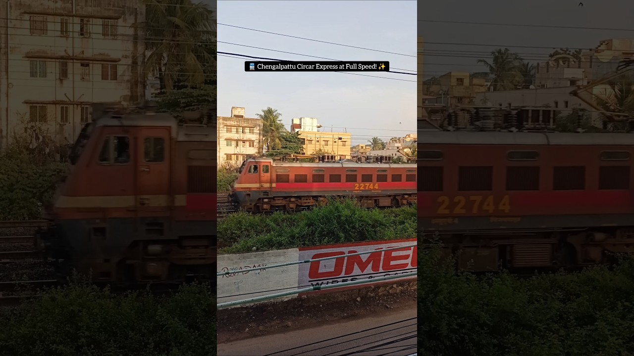 🚆 Chengalpattu Circar Express at Full Speed! ✨ #shorts