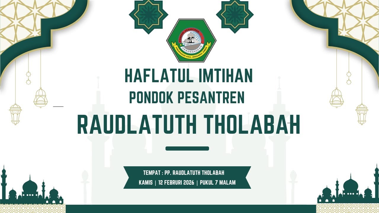 LIVE NOW!!!  |   HAFLATUL IMTIHAN PP RAUDLAUTH THOLABAH