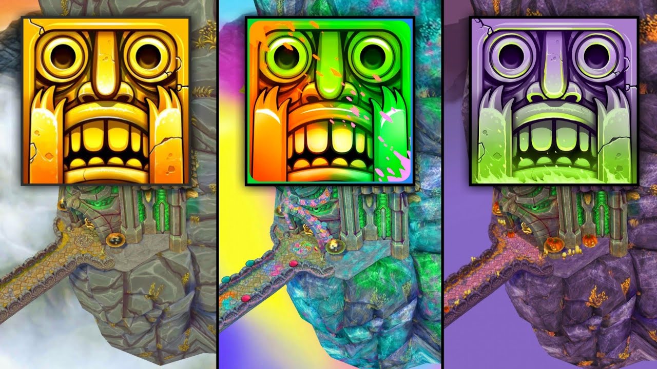 Temple Run 2 SKY SUMMIT vs Temple Run 2 HOLI FESTIVAL vs Temple Run 2 SPOOKY SUMMIT Maps Gameplay