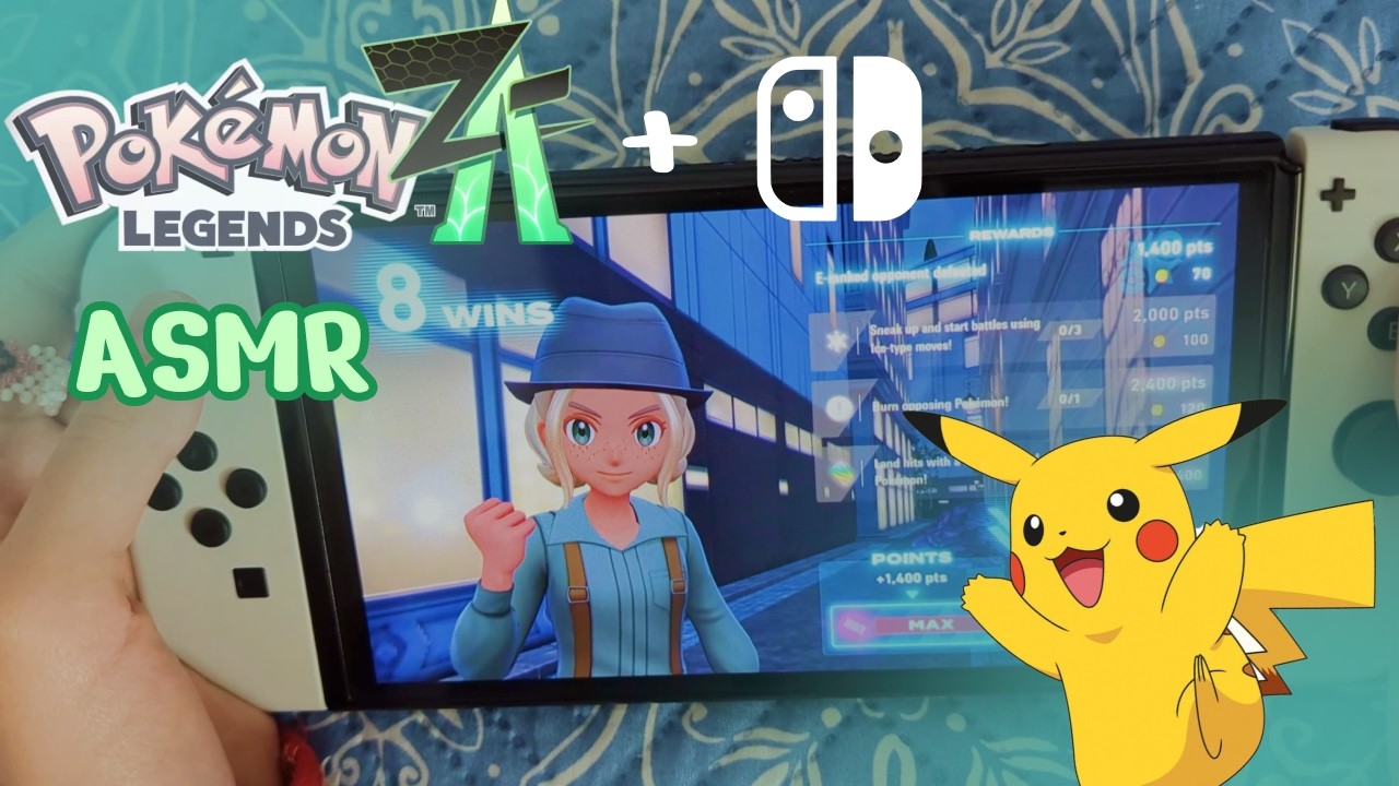 ASMR Pokémon Legends Z-A on Nintendo Switch ✨ cozy gameplay
