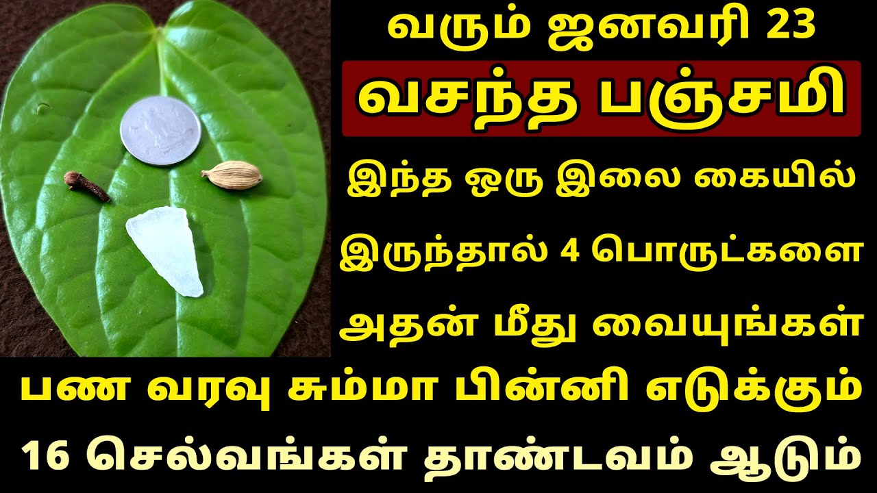 வரும் Jan-23 வசந்த பஞ்சமி இந்த இலை கையில் இருந்தால் பணம் பெருகும்! Vasantha Panchami 2026