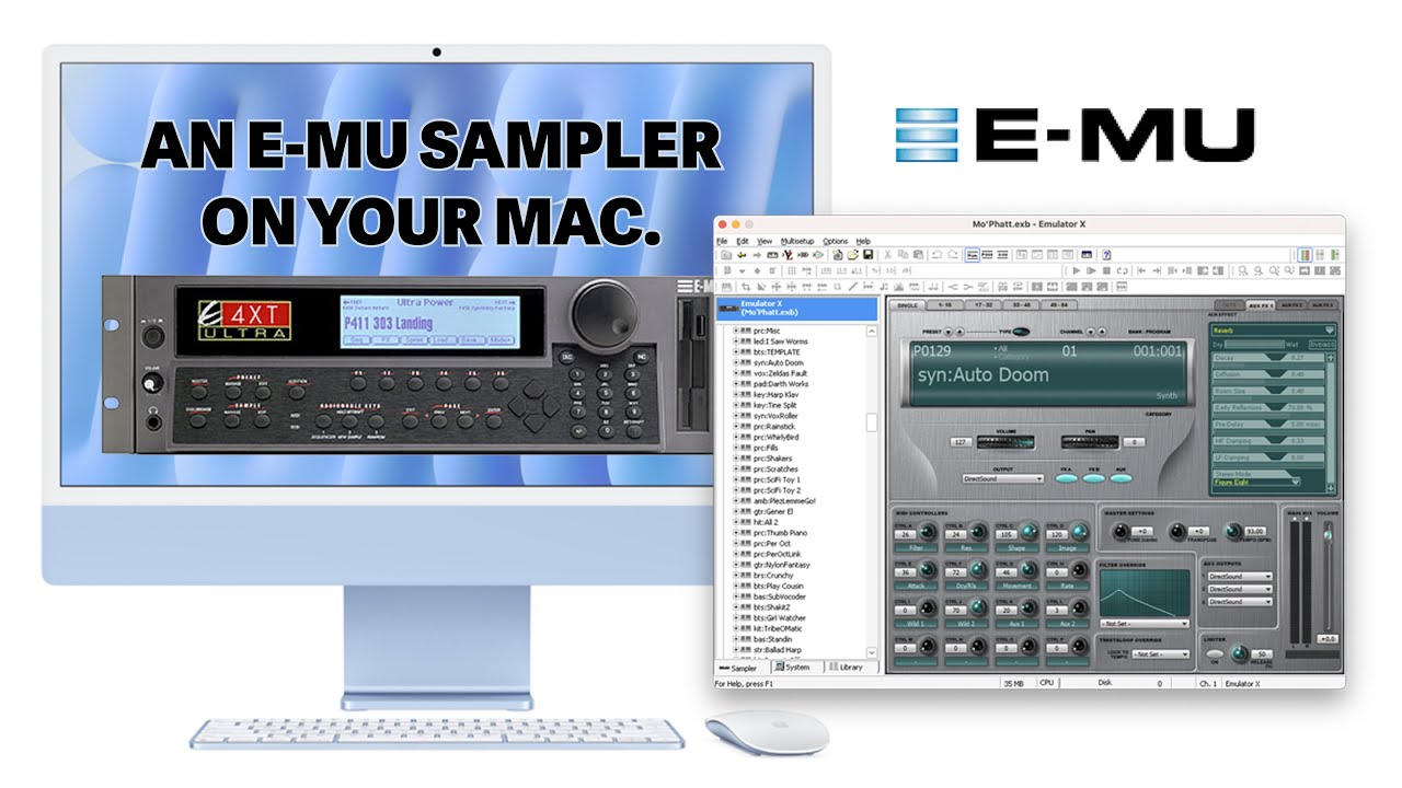 How to install an E-MU sampler on a Mac (E-MU X3)
