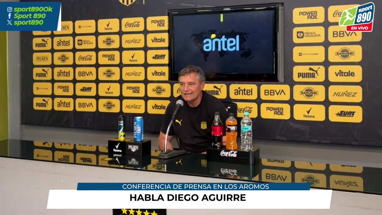 DIEGO AGUIRRE: CONFERENCIA DE PRENSA DE PEÑAROL PREVIO A DISPUTAR LA SUPERCOPA