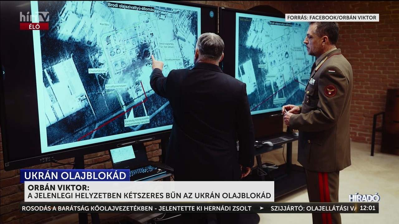 Orbán Viktor: A jelenlegi helyzetben kétszeres bűn az ukrán olajblokád - HírTV