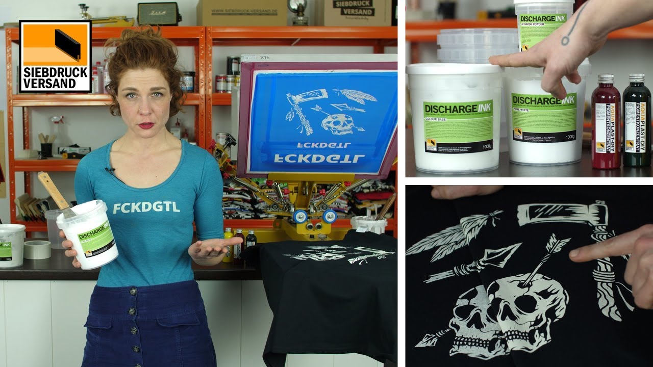 Discharge Ink für supersoften Siebdruck auf dunklen Textilien
