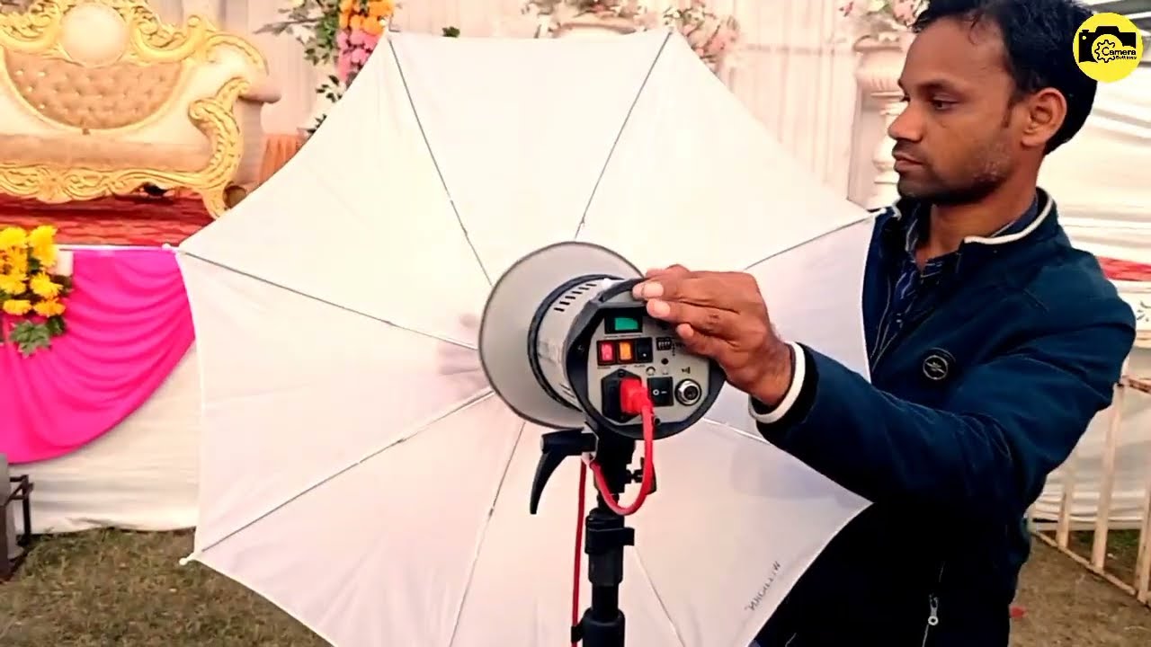 How to install simpex 23 rt umbrella | studio light | camera settings