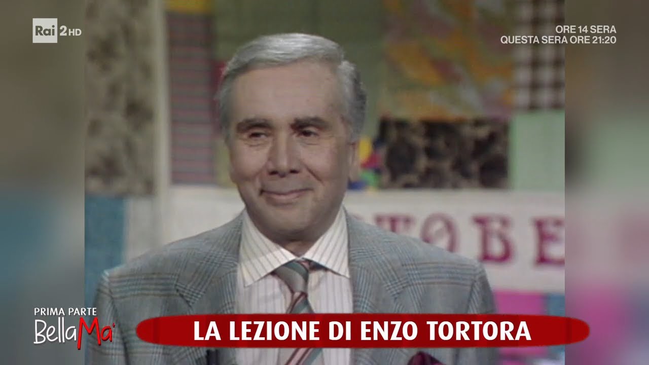 Il ritorno di Enzo Tortora in TV - BellaMa' 09/10/2025