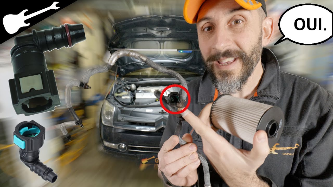 OUI: je CORRIGE mes ERREURS! ✅  Raccords rapides durites et filtre gazole