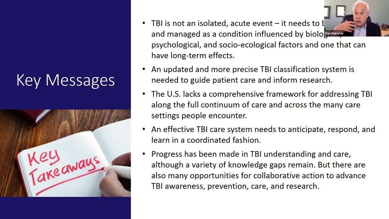 Accelerating Progress in Traumatic Brain Injury Research and Care: Report Release Webinar