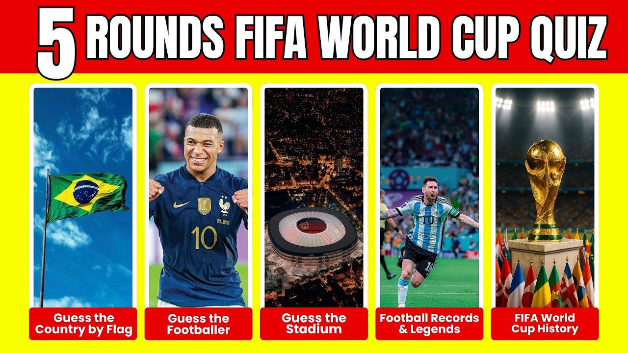 Мега-викторина по Чемпионату мира по футболу FIFA ⚽ 50 вопросов, чтобы проверить ваши знания о фу...