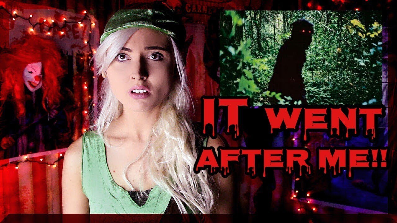 I SAW A TERRIFYING DARK FIGURE IN THE FOREST!!