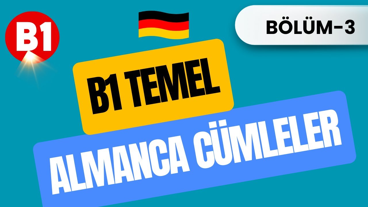 ALMANCA B1-B2 GÜNLÜK CÜMLE KALIPLARI  #almancaöğreniyorum #almanca #almancacümleler