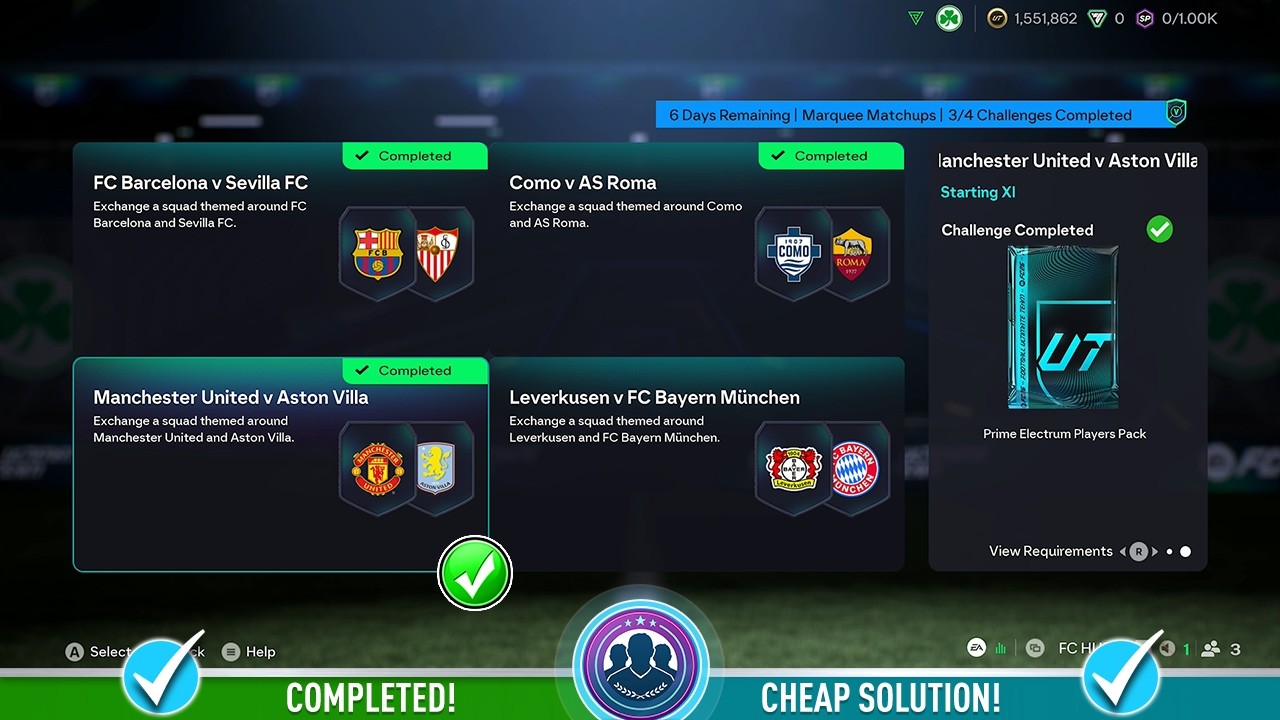 Главные матчи FC 26 - SBC 