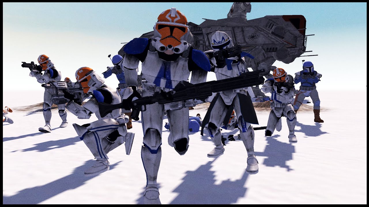 Commander Rex's NEW CLONE LEGION - Men of War: Star Wars Mod Battle Simulator