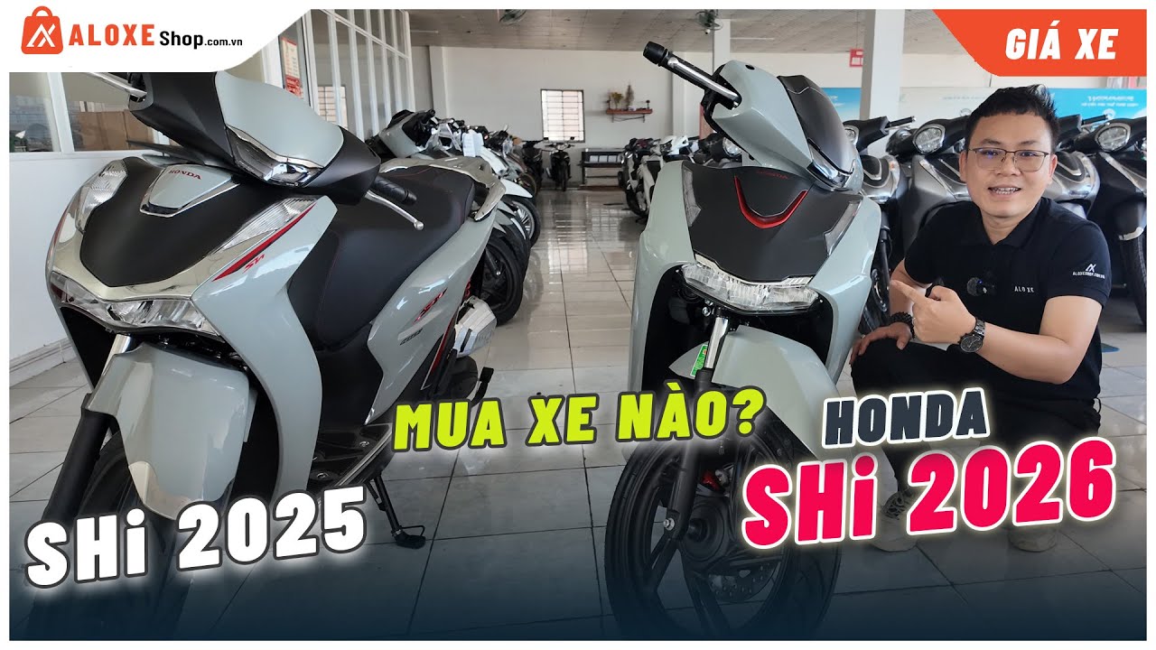 So sánh chi tiết Honda SHi 2026 và SHi 2025 có gì khác biệt | Alo Xe