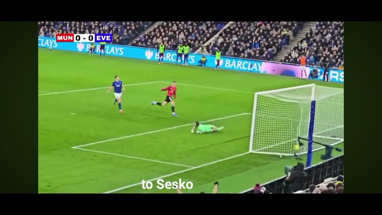 Benjamin sesko Goal #ManUtd #Everton #PremierLeague #EPL #MUFC #benjaminsesko #EPLHighlights #EVEMUN