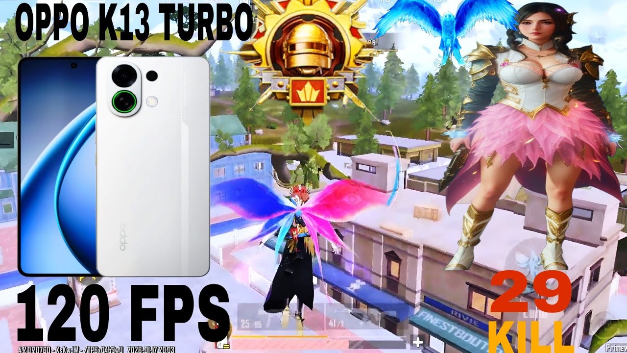Oppo K13 Turbo 5G BGMI 120 FPS Test | Ultra Smooth Gameplay 🔥 with Fps Meter , Ultra HD, HANDCAM 