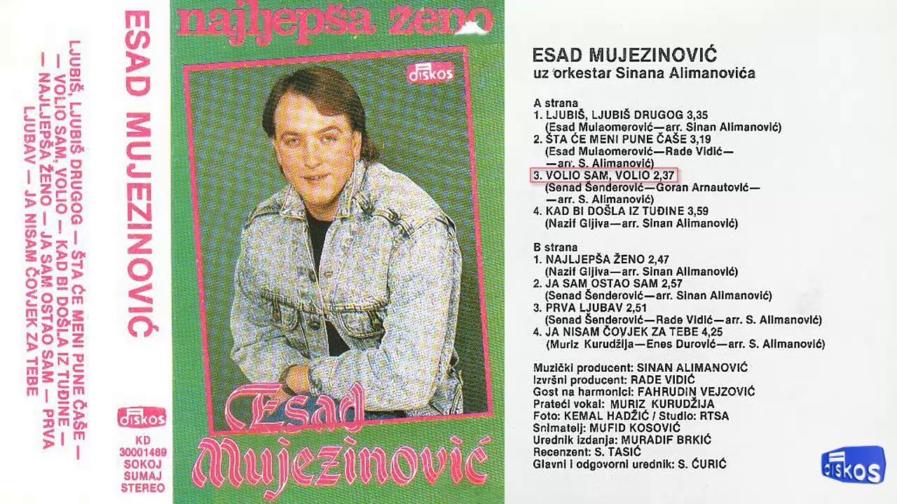 Esad Mujezinovic - Volio sam, volio - (Audio 1988)