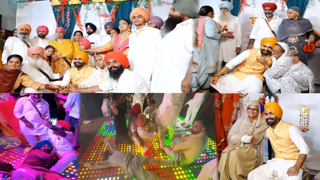 ਅੱਜ ਲਾਇਆ ਨਾਨਕਿਆ ਦਾਦਕਿਆਂ ਤੇ ਭੈਣਾਂ ਭਰਜਾਈਆਂ ਨੇ ਬਟਨਾਂ ਤੇ ਯਾਰਾਂ ਮਿੱਤਰਾਂ ਨੇ ਪਾਇਆ ਨੱਚ ਨੱਚ ਗਾਅ 